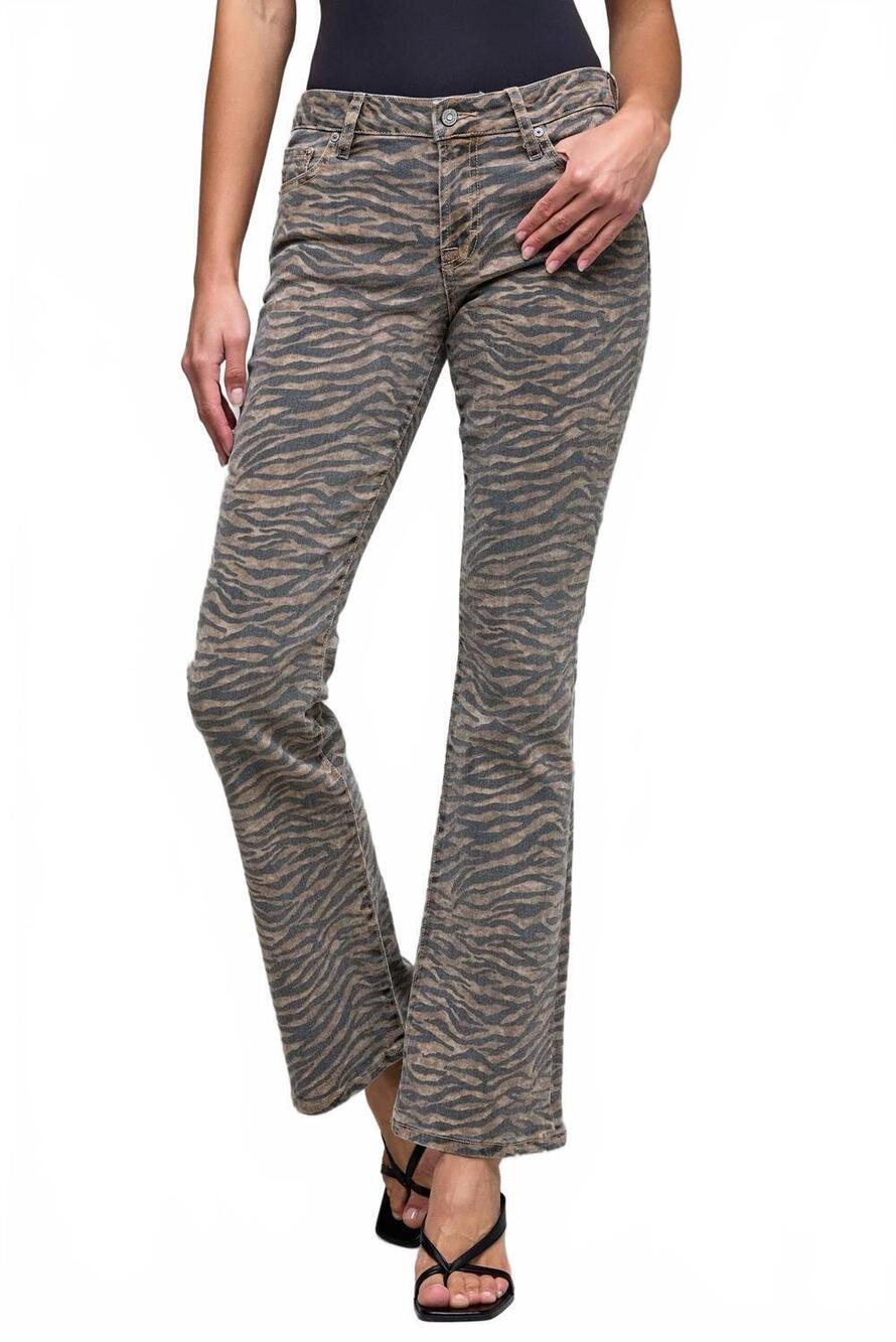 NEW HIDDEN easy tiger low rise jean in black/tan